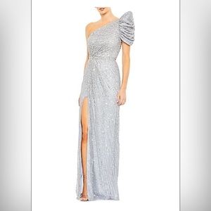 Mac Duggal one shoulder sequin dress